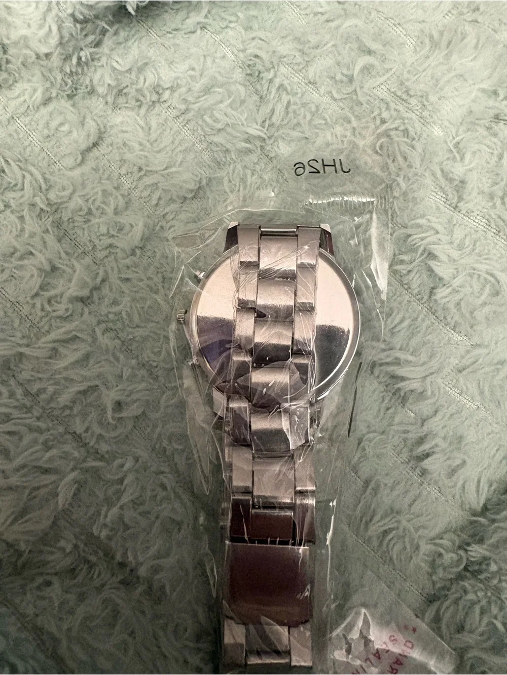 NEW- classic masculine Men's Silver Stainless Steel Watch - Black triple Dial